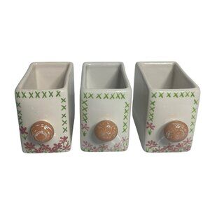 Pfaltzgraff Replacement Stoneware Drawer for Wood Spice Cabinet Set 3